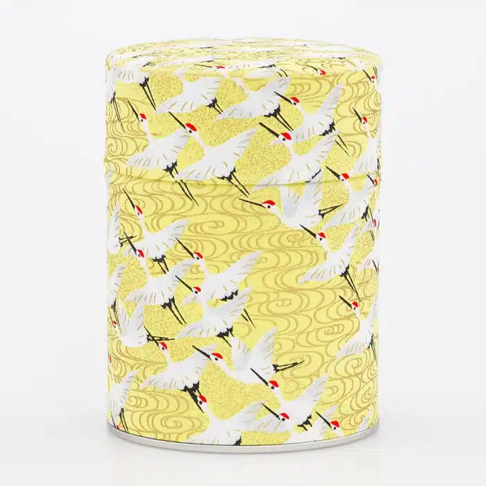 Boîte à thé Haro fermée, papier washi japonais coloré et décoration élégante