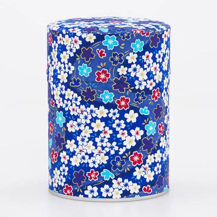 Boîte à thé Yokote fermée, papier washi japonais coloré et décoration élégante