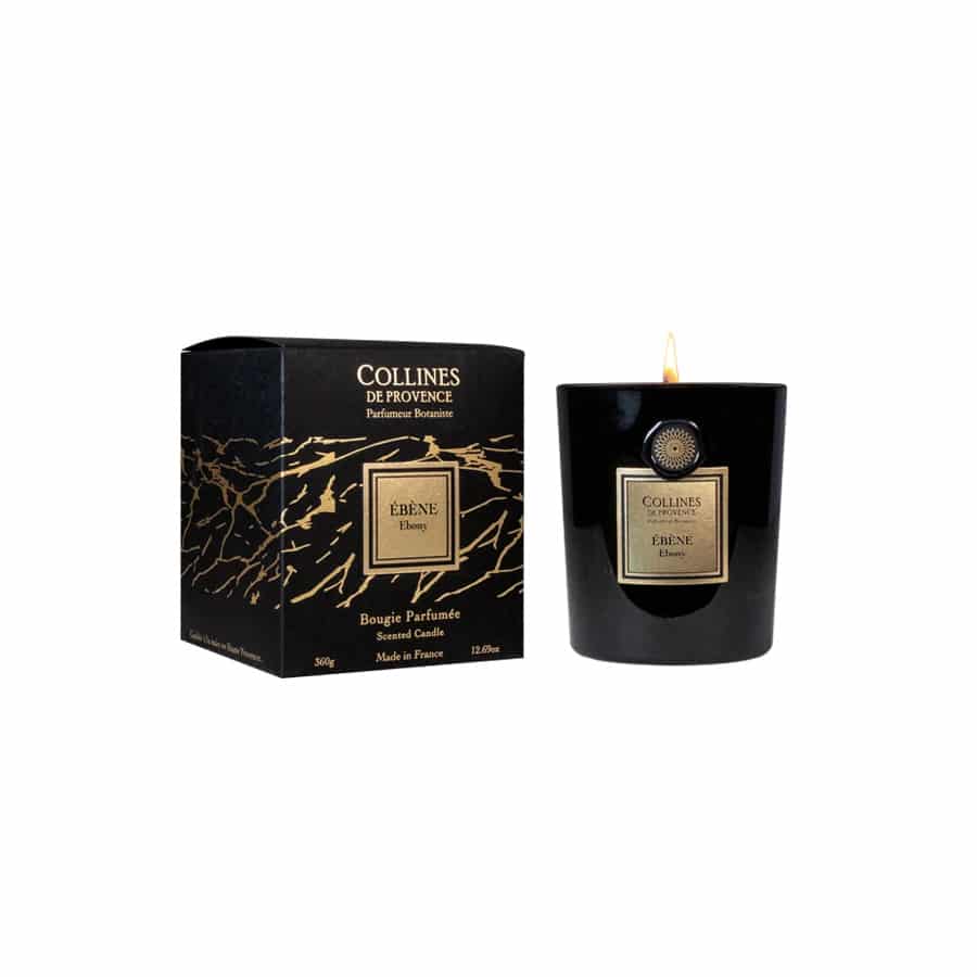 Bougie parfumée Ébène – Collines de Provence 360g
