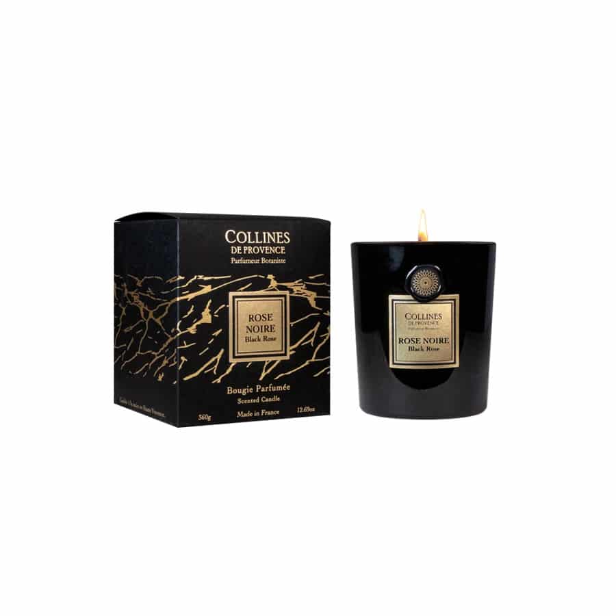 Bougie parfumée Rose Noire – Collines de Provence 360g