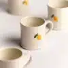 Tasse citron en porcelaine 20cl